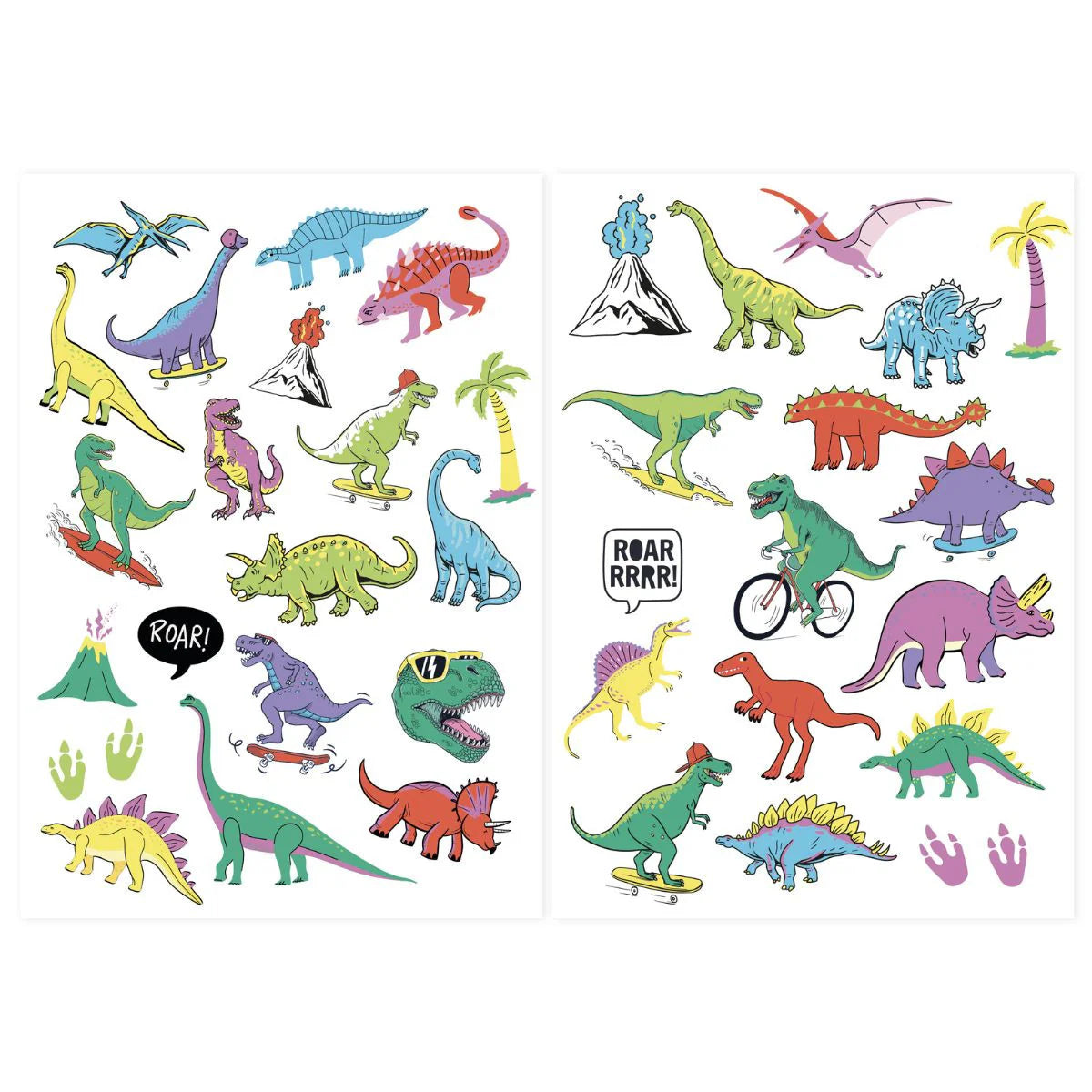 Pochette de tatouages - Dinosaures