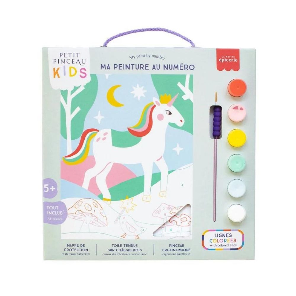 Coffret peinture au numéro KIDS - Licorne et Piou