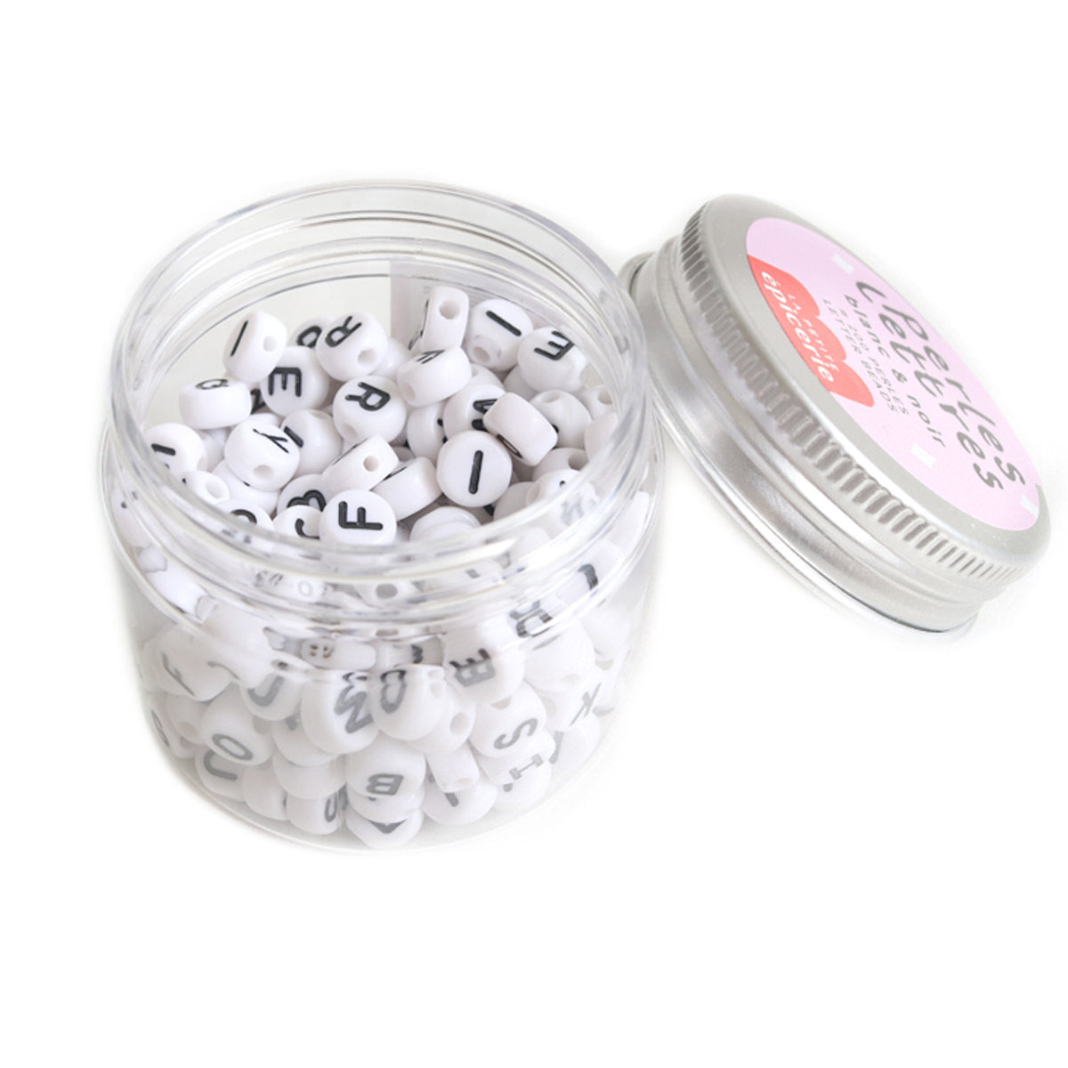 Pot perles lettres