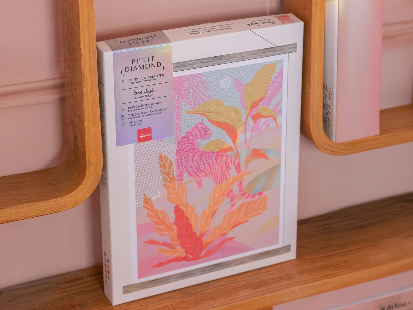 Coffret peinture à diamanter - Pink Jungle