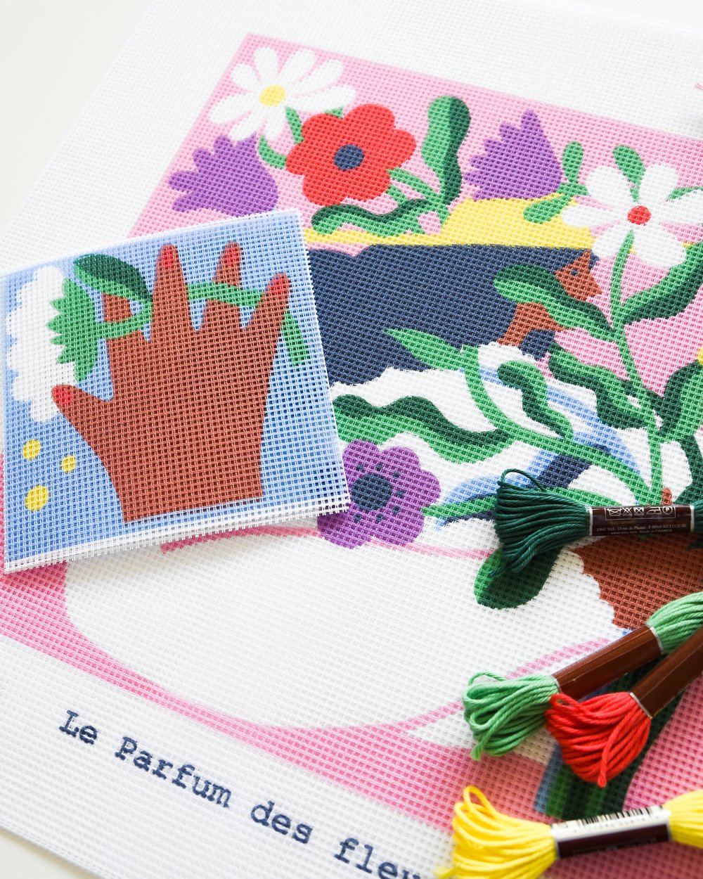 Kit Canevas Le parfum des fleurs - Canevas Fatal