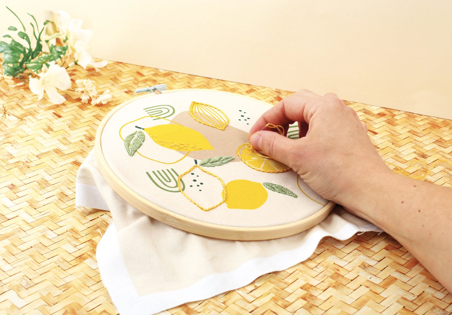 Kit Broderie - Citron