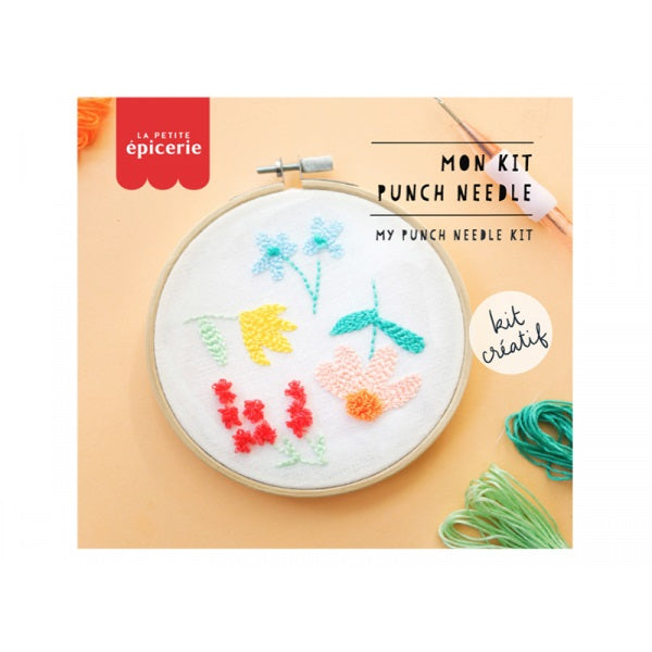 Kit Deco - Mon kit Punch Needle fleuri