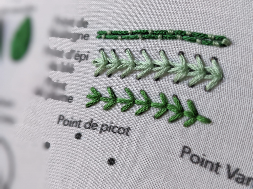 Kit Broderie - Points végétaux