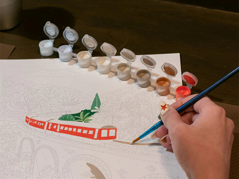 Coffret peinture au numéro - Sri Lanka