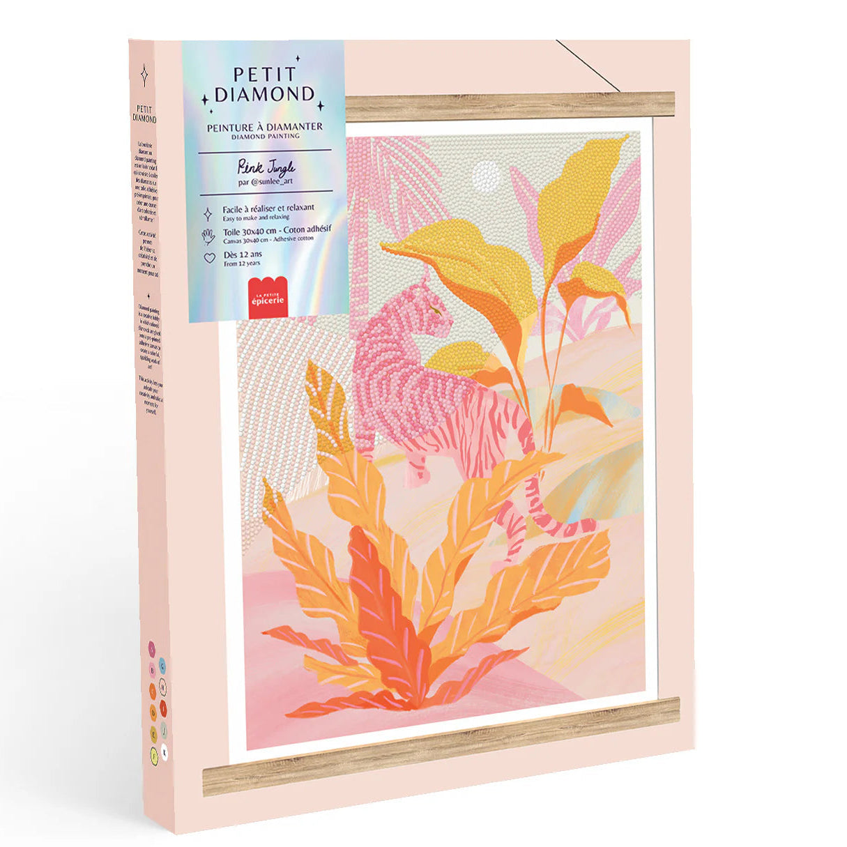 Coffret peinture à diamanter - Pink Jungle