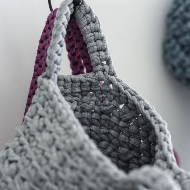 Kit Crochet Panière grise - Hooked