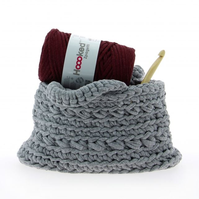 Kit Crochet Panière grise - Hooked