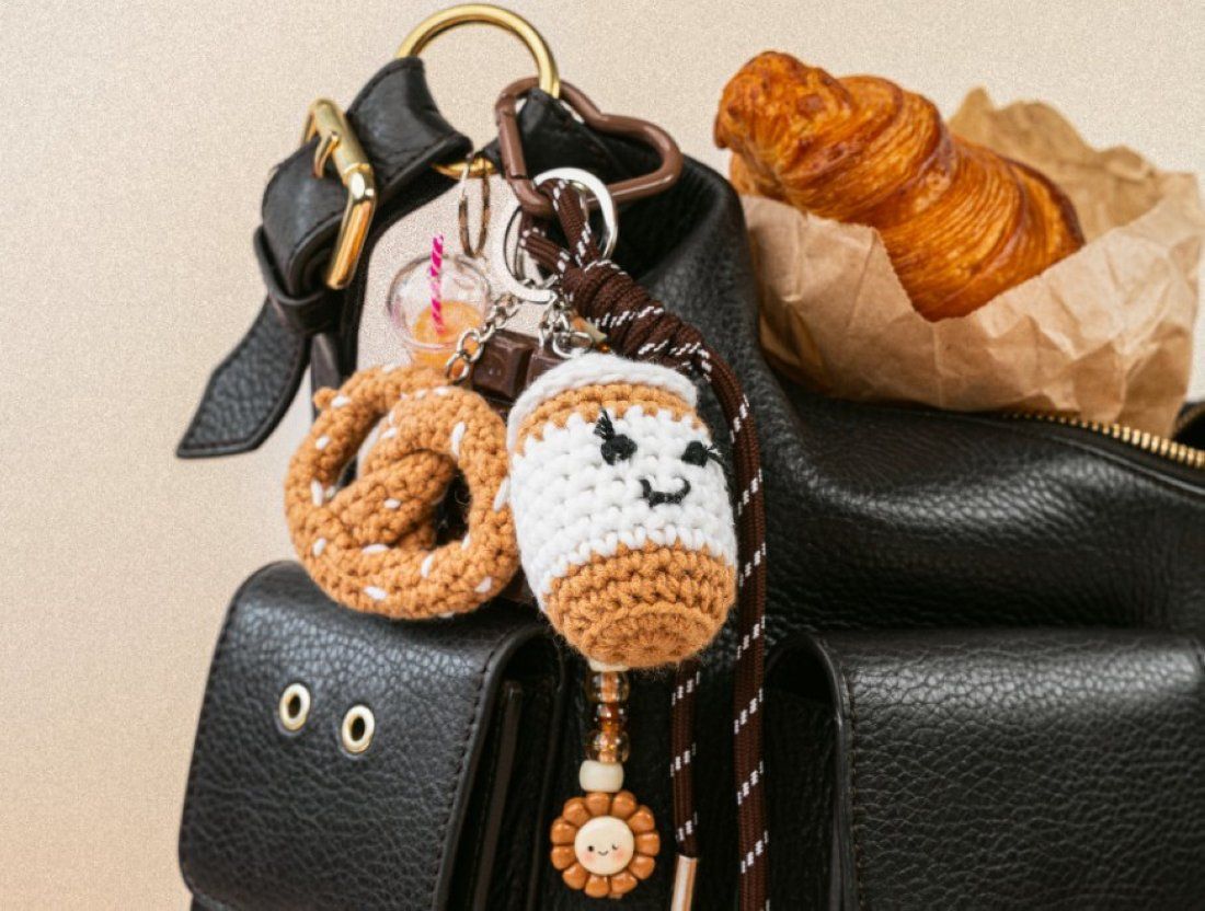 Kit Accessoires - Crochet Bag Charms - Coffee time