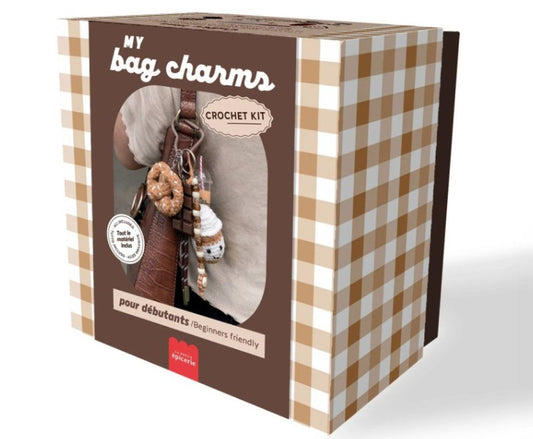 Kit Accessoires - Crochet Bag Charms - Coffee time