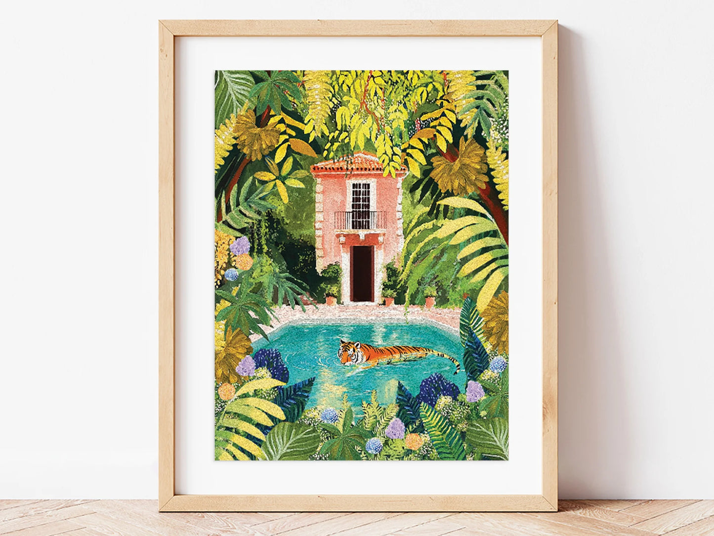 Coffret peinture au numéro - Tiger relaxing