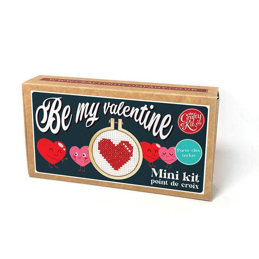 Mini kit point de croix – Be my Valentine