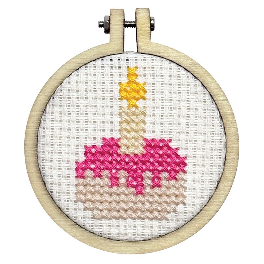 Mini kit point de croix – Joyeux anniversaire