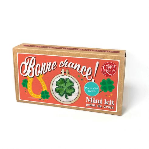 Mini kit point de croix – Bonne chance