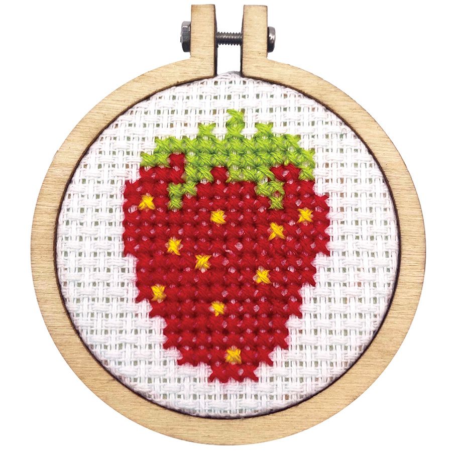 Mini kit point de croix – Pense à ta fraise