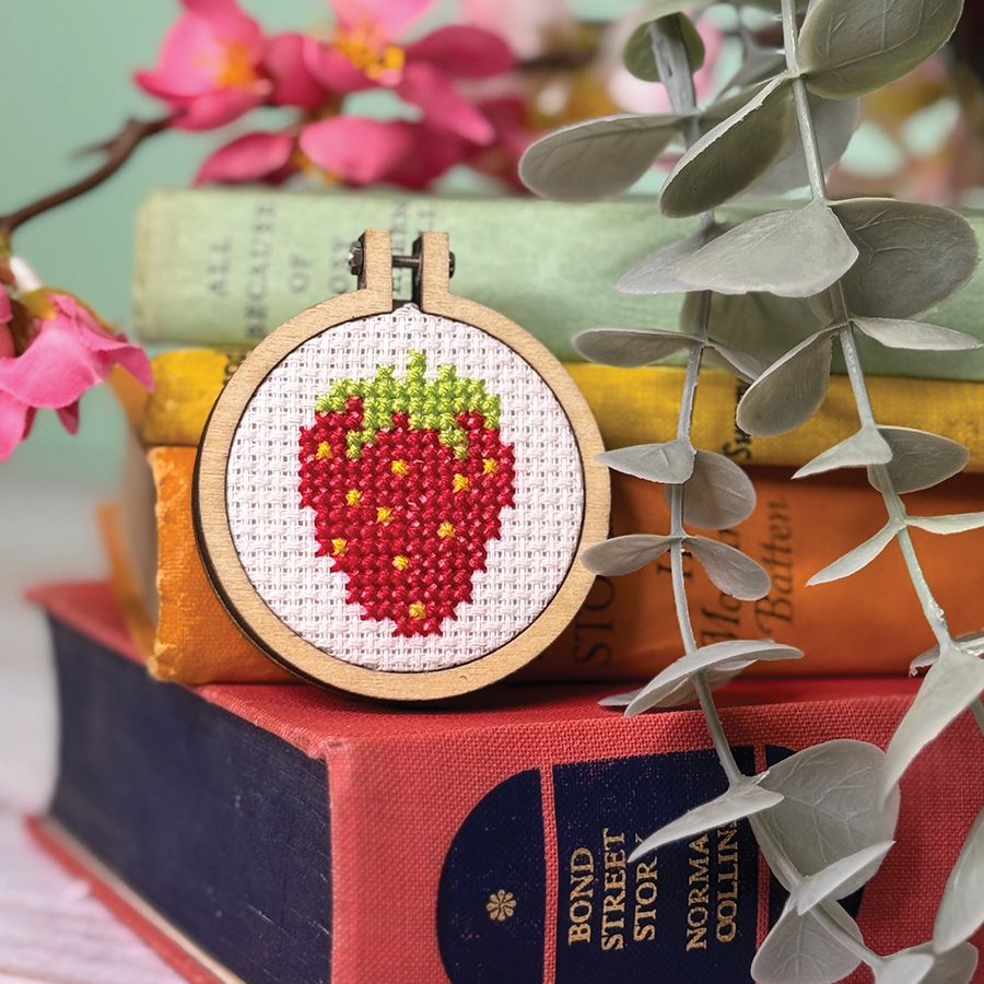 Mini kit point de croix – Pense à ta fraise