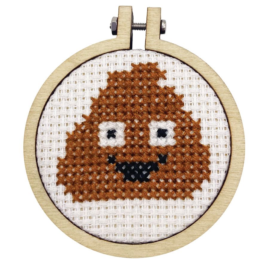 Mini kit point de croix – Je te dis merde