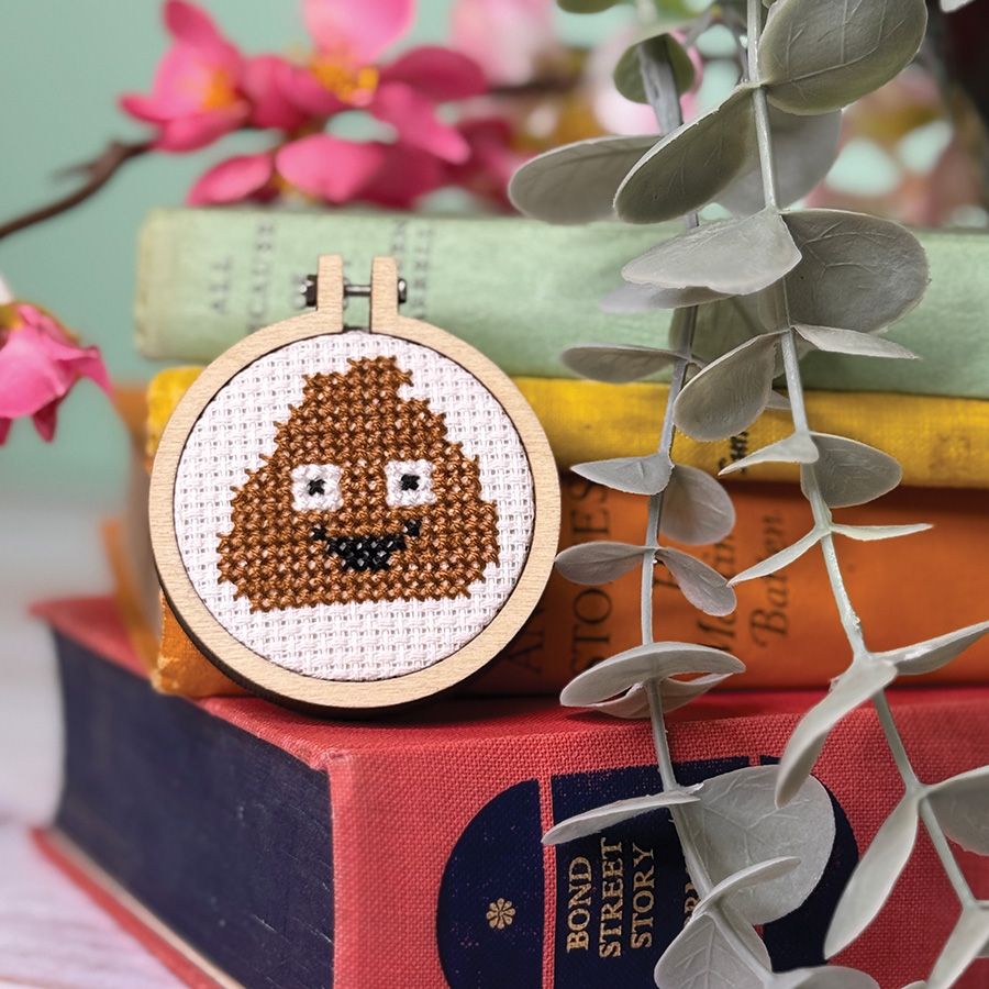 Mini kit point de croix – Je te dis merde