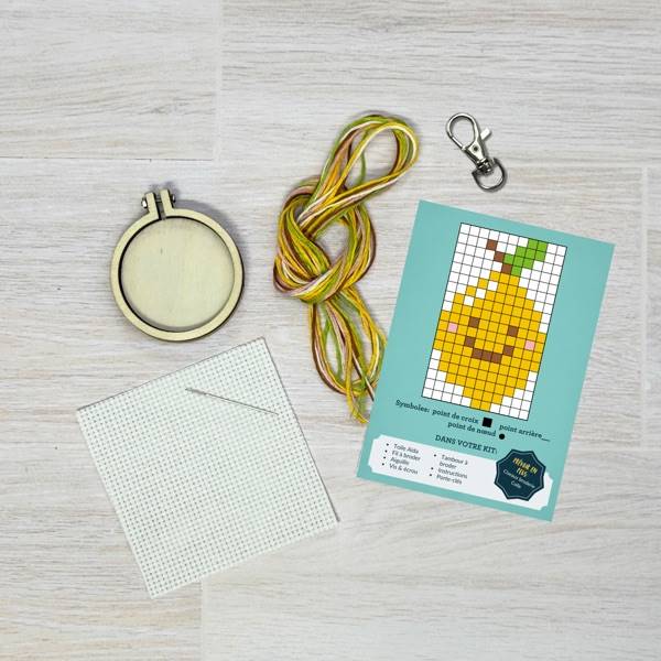 Mini kit point de croix – Pour la beauté du zeste