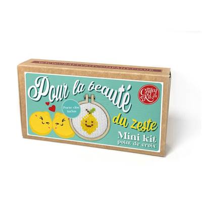 Mini kit point de croix – Pour la beauté du zeste