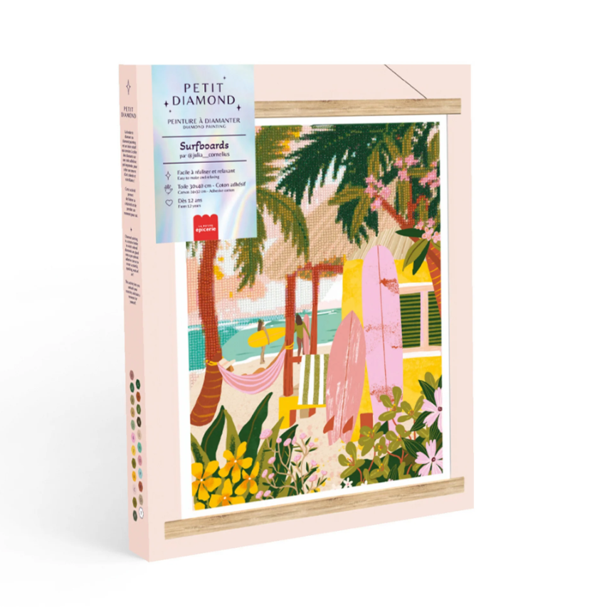 Coffret peinture à diamanter - Surfboards