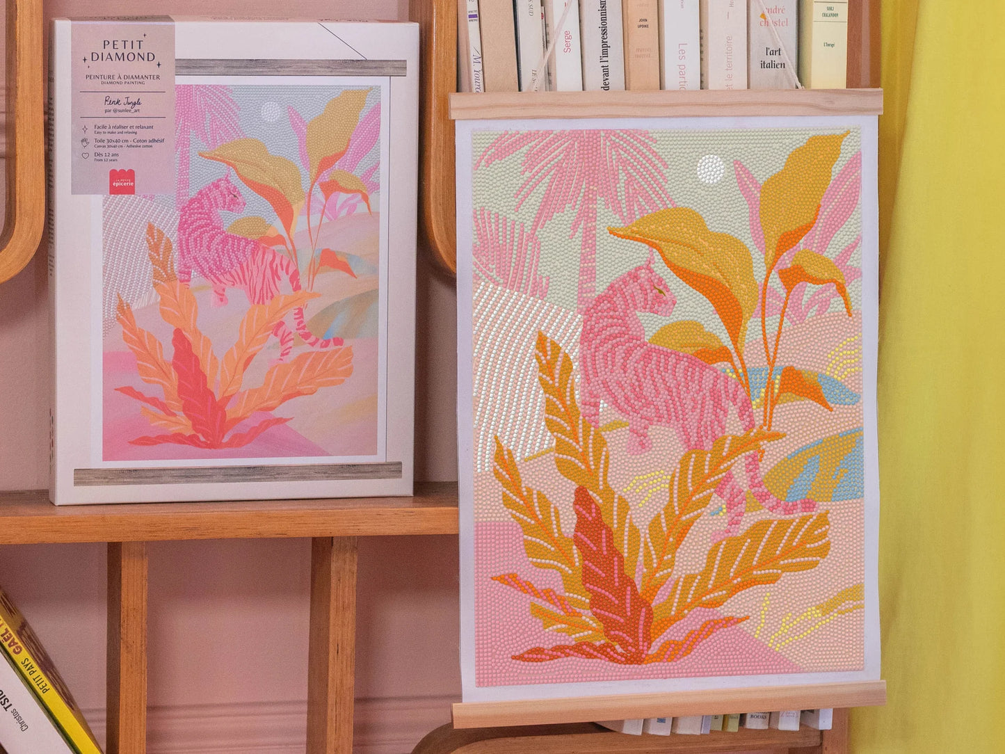 Coffret peinture à diamanter - Pink Jungle