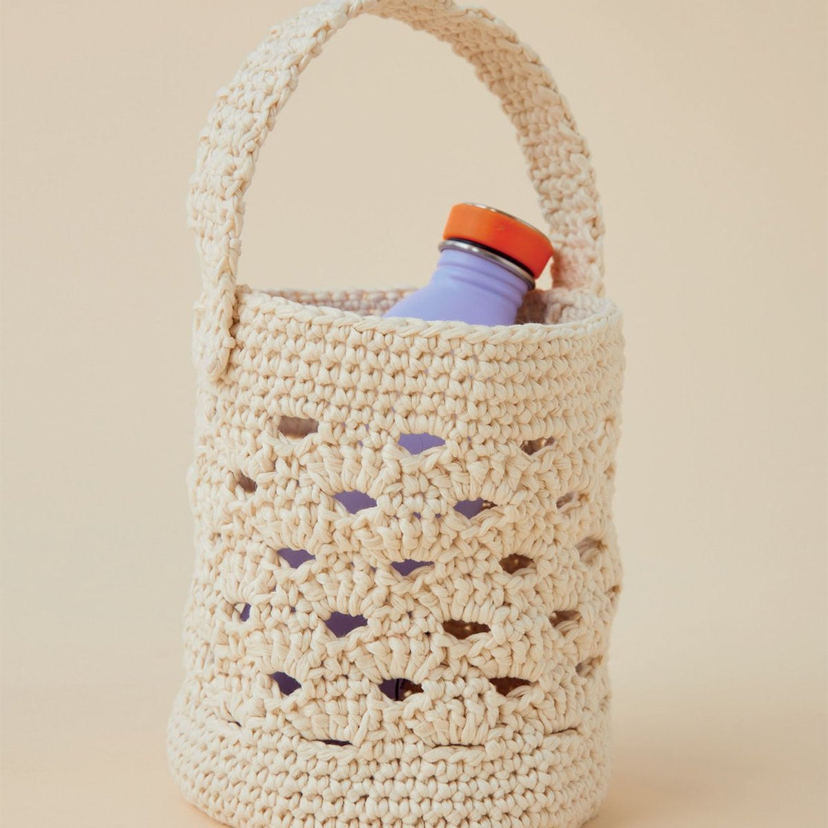 Kit Crochet Sac Diamant - Ecru