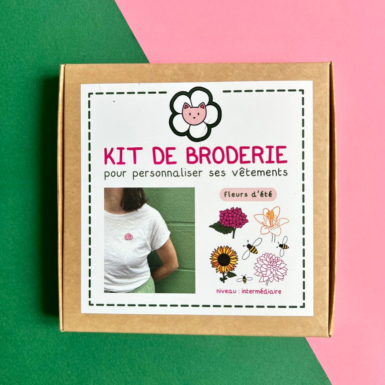 Kit Broderie – Fleurs d’été
