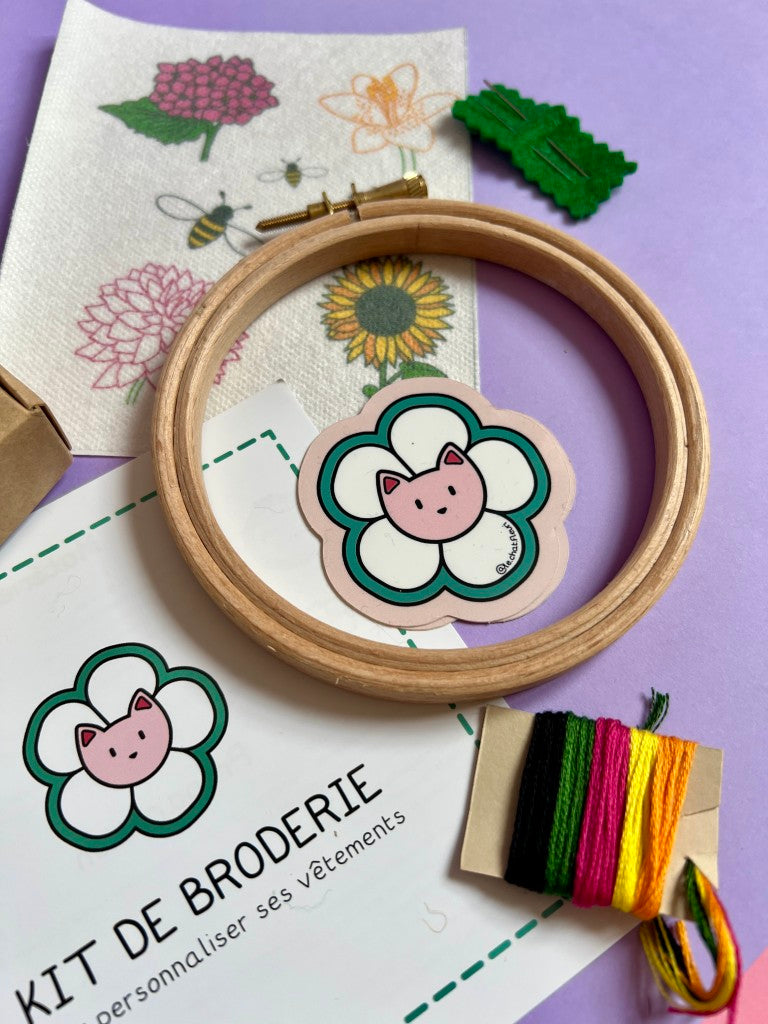 Kit Broderie – Fleurs d’été