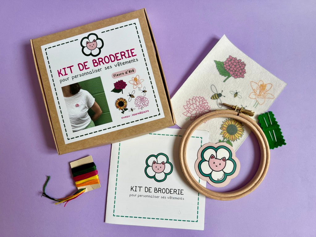 Kit Broderie – Fleurs d’été