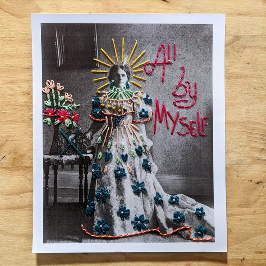 Kit Broderie sur papier - All By Myself