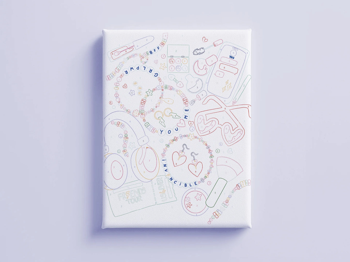 Coffret peinture au numéro KIDS - Besties