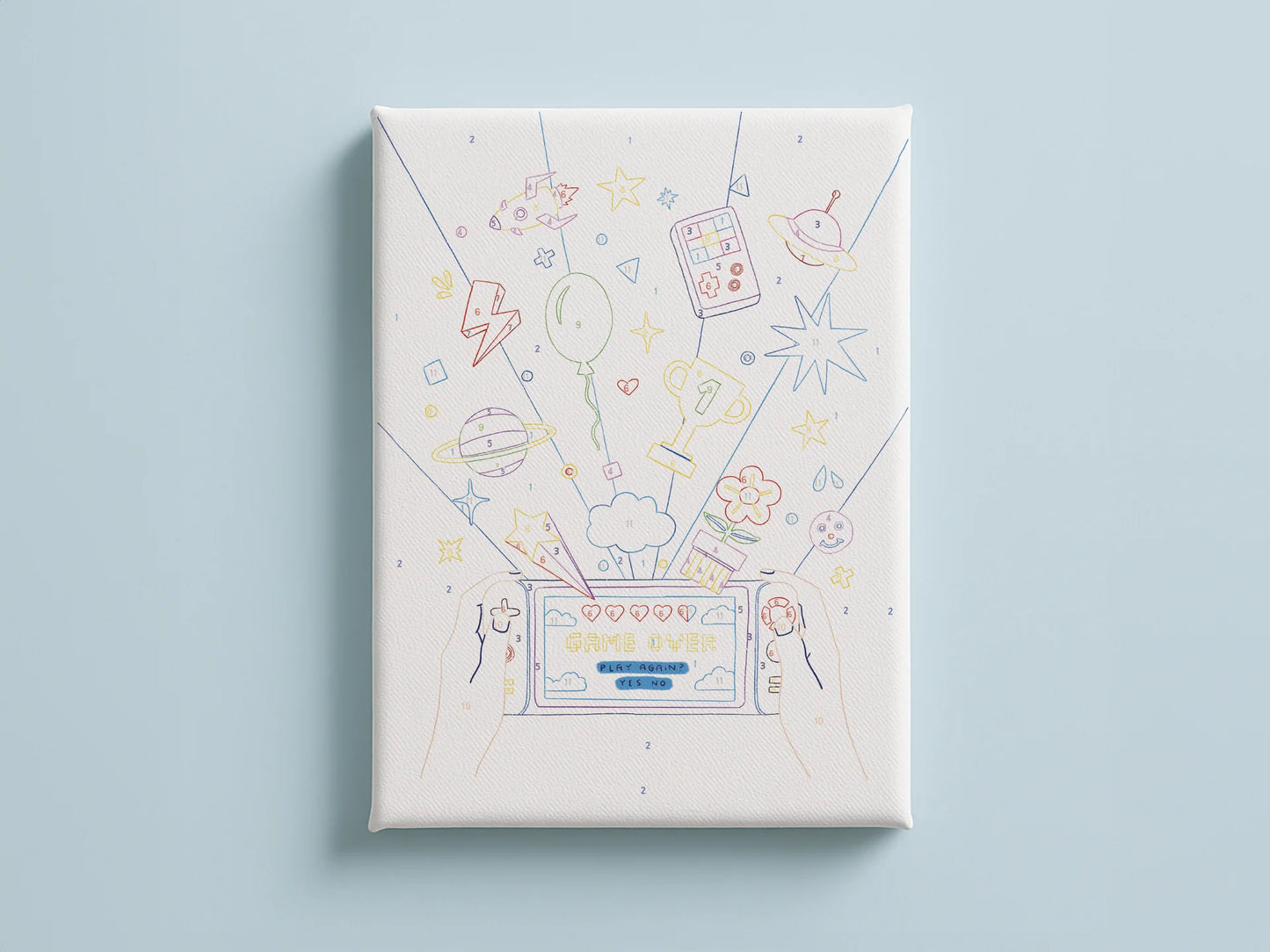 Coffret peinture au numéro KIDS - Vidéo Game