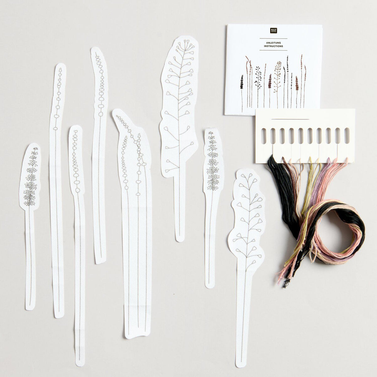 Kit de Broderie - Stick and stich - Herbes XL