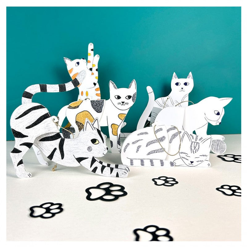Kit créatif - Mes chats à colorier