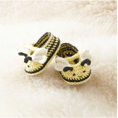 Kit crochet Baby Booties Abeille