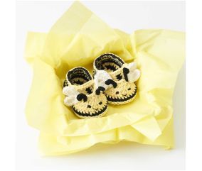 Kit crochet Baby Booties Abeille