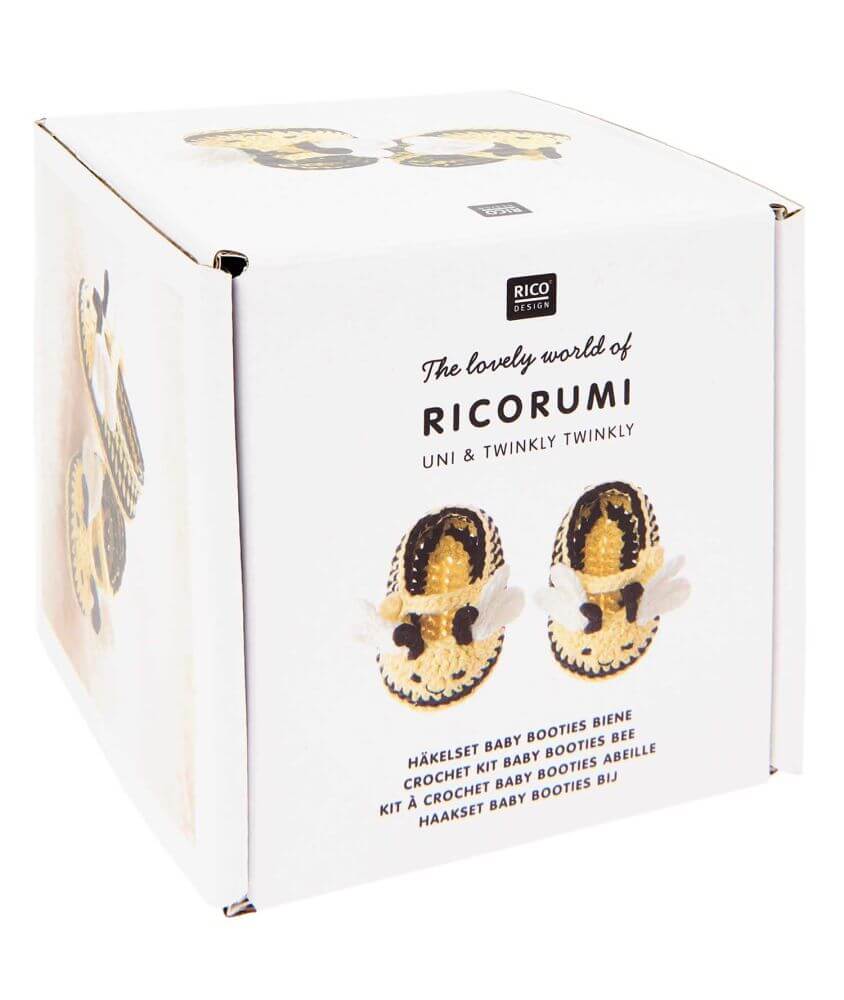 Kit crochet Baby Booties Abeille