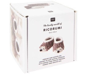 Kit crochet Baby Booties Herisson