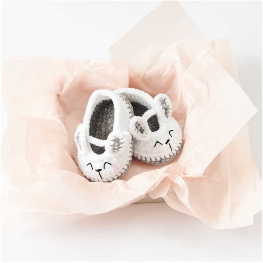 Kit crochet Baby Booties Lapin