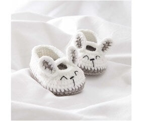 Kit crochet Baby Booties Lapin