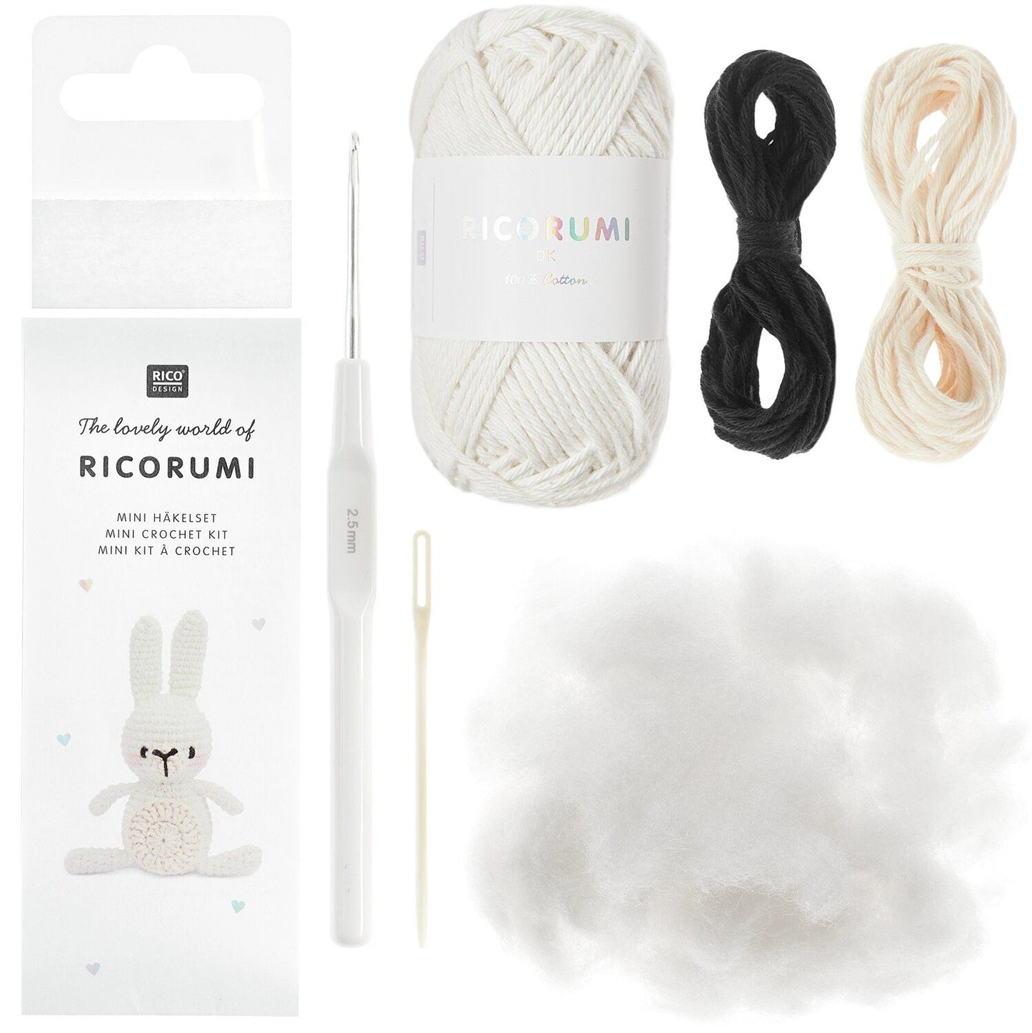 Kit crochet Ricorumi Mini Easy - Lapin