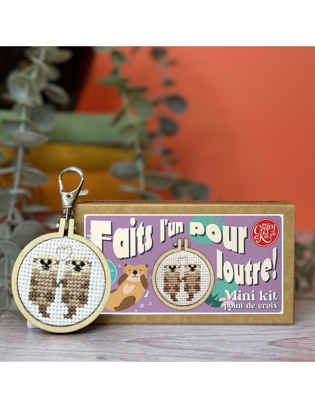 Mini kit point de croix – Fait l’un pour loutre