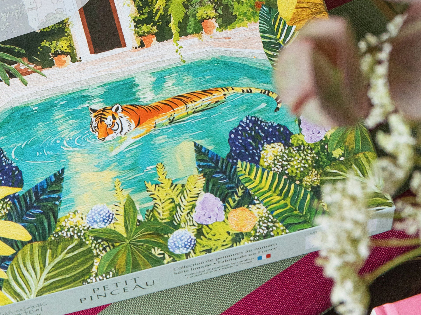 Coffret peinture au numéro - Tiger relaxing