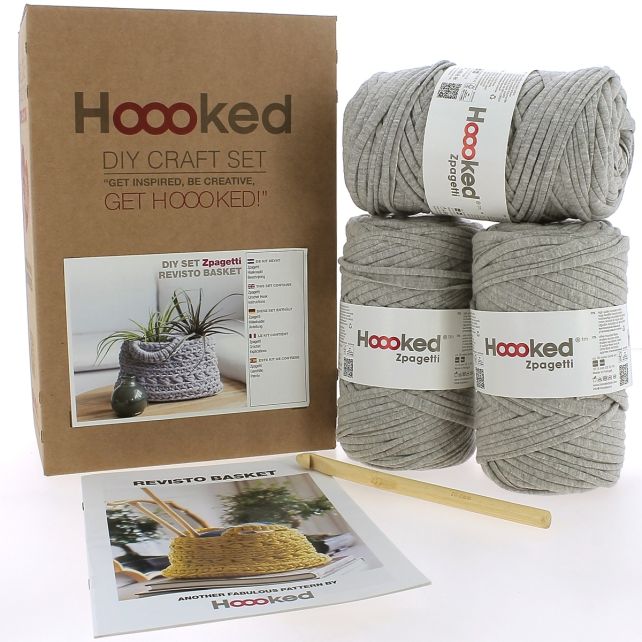 Kit Crochet Panière grise - Hooked